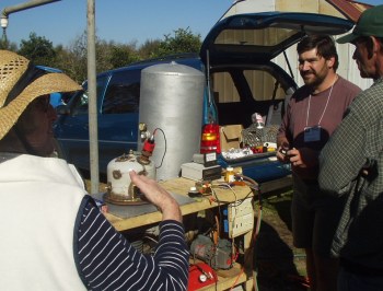 James and the Aluminizer at the OBS