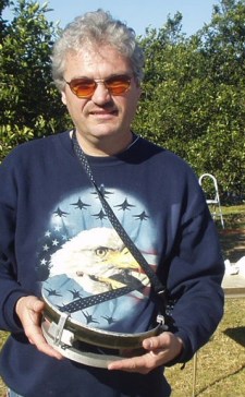 Dave Rodda and his re-coated mirror